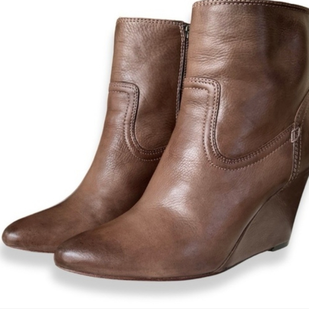 Rye Dark Brown Heeled Boots